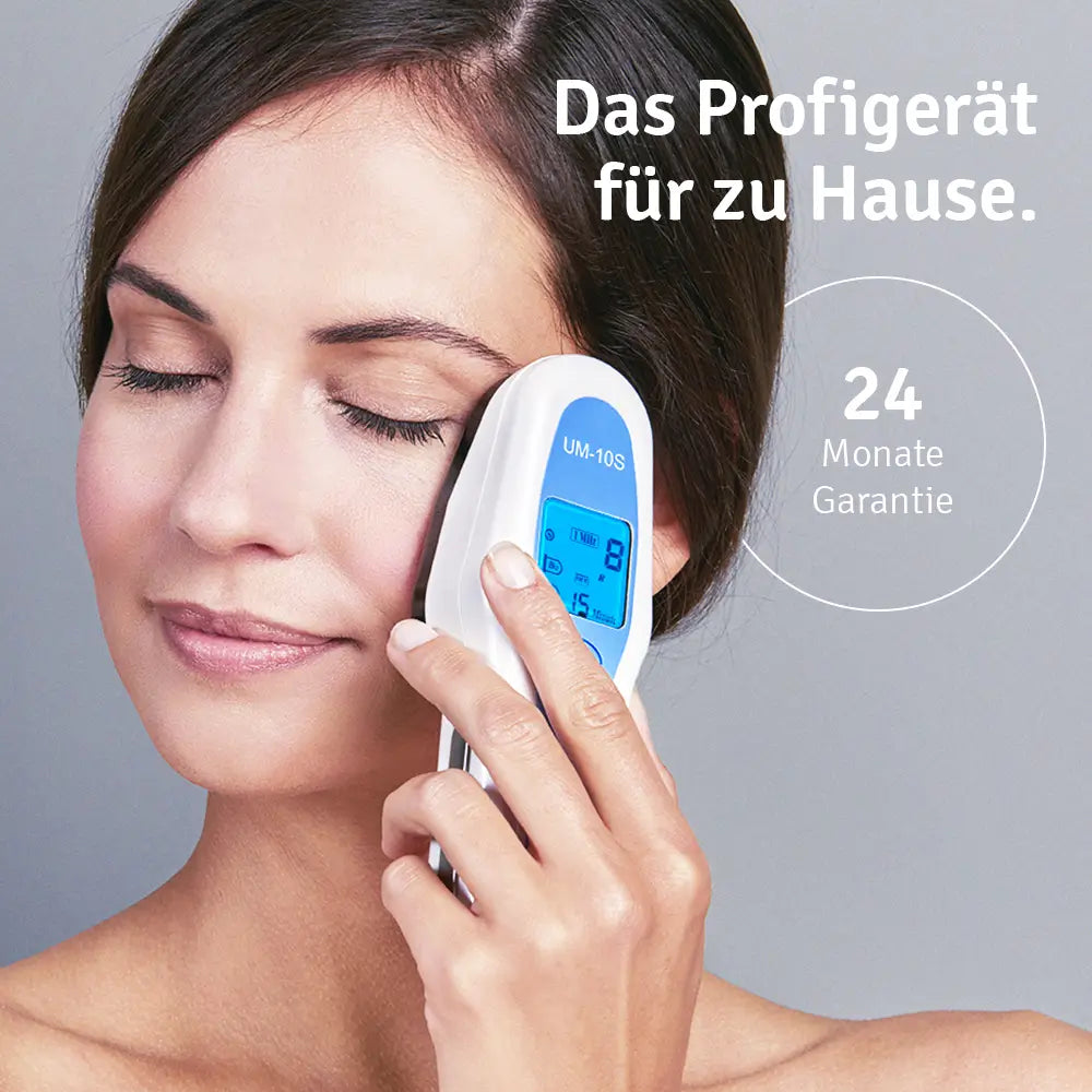 UltraMed Ultraschallgerät für Gesicht und Körper + Bellaron 3-fach Hyaluronserum