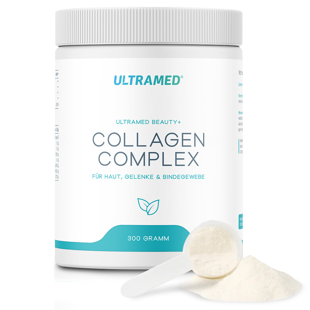 Kollagen Pulver - Hydrolysierte Kollagenpeptide Typ I,II & III mit VERISOL® + Vitamin C inkl. Dosierlöffel