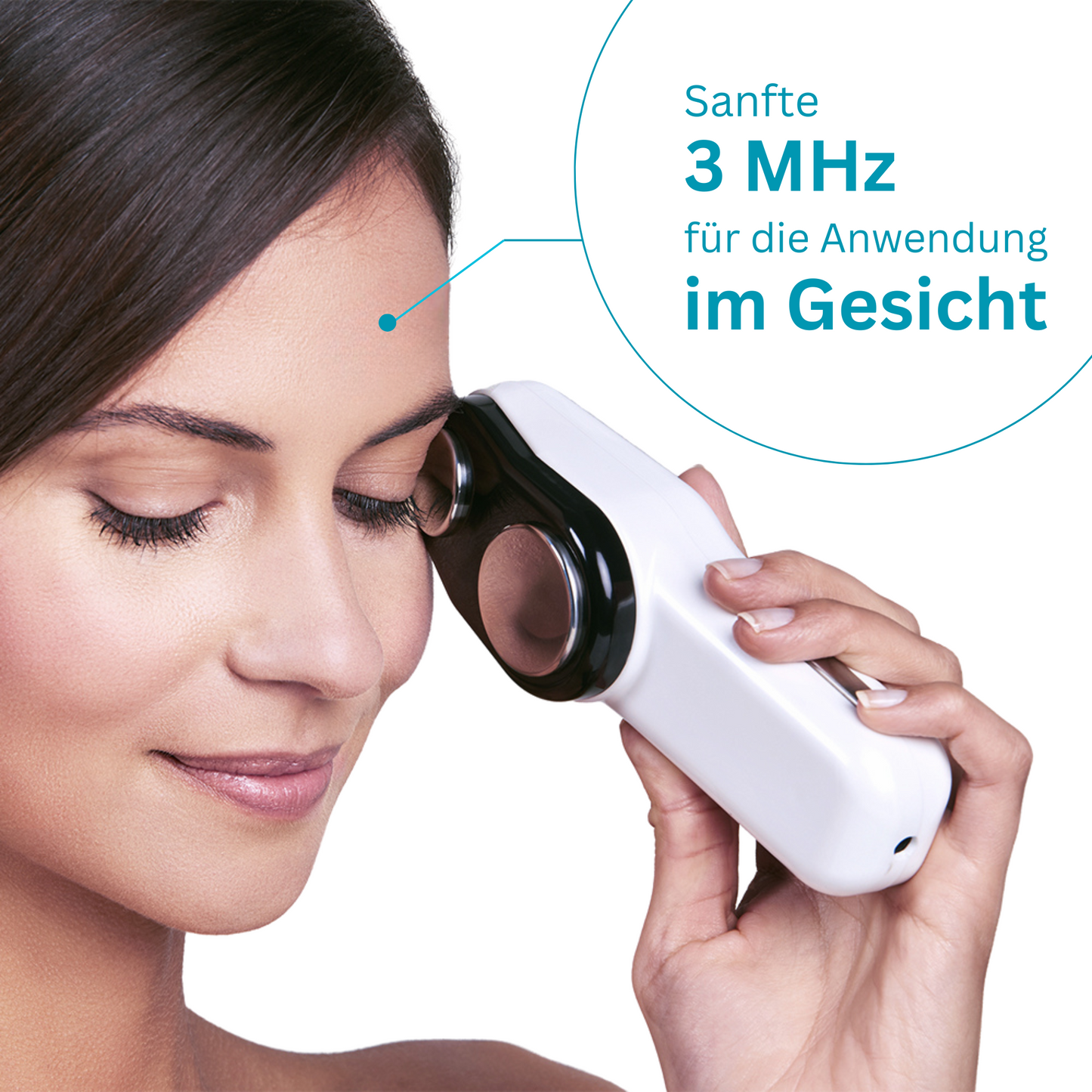 UltraMed Ultraschallgerät für Gesicht und Körper mit 1 MHz + 3 MHz