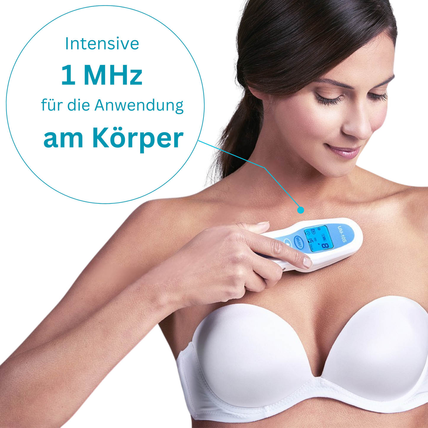 UltraMed Ultraschallgerät für Gesicht und Körper mit 1 MHz + 3 MHz