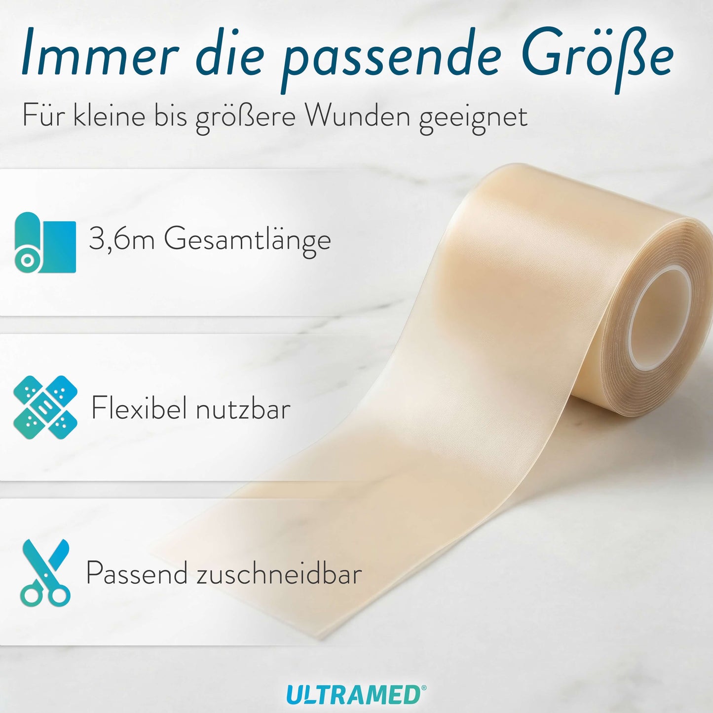 UltraMed Hydrokolloid Schutzverband Rolle