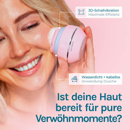 Higher Glow - Elektrische Silikon-Gesichtsreinigungsbürste
