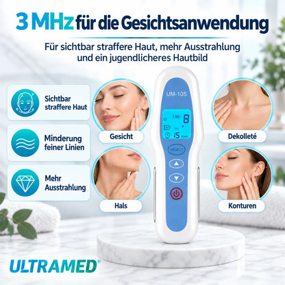 Professionelles Ultraschallgerät für Zuhause - 2 Schallköpfe für Gesicht & Körper