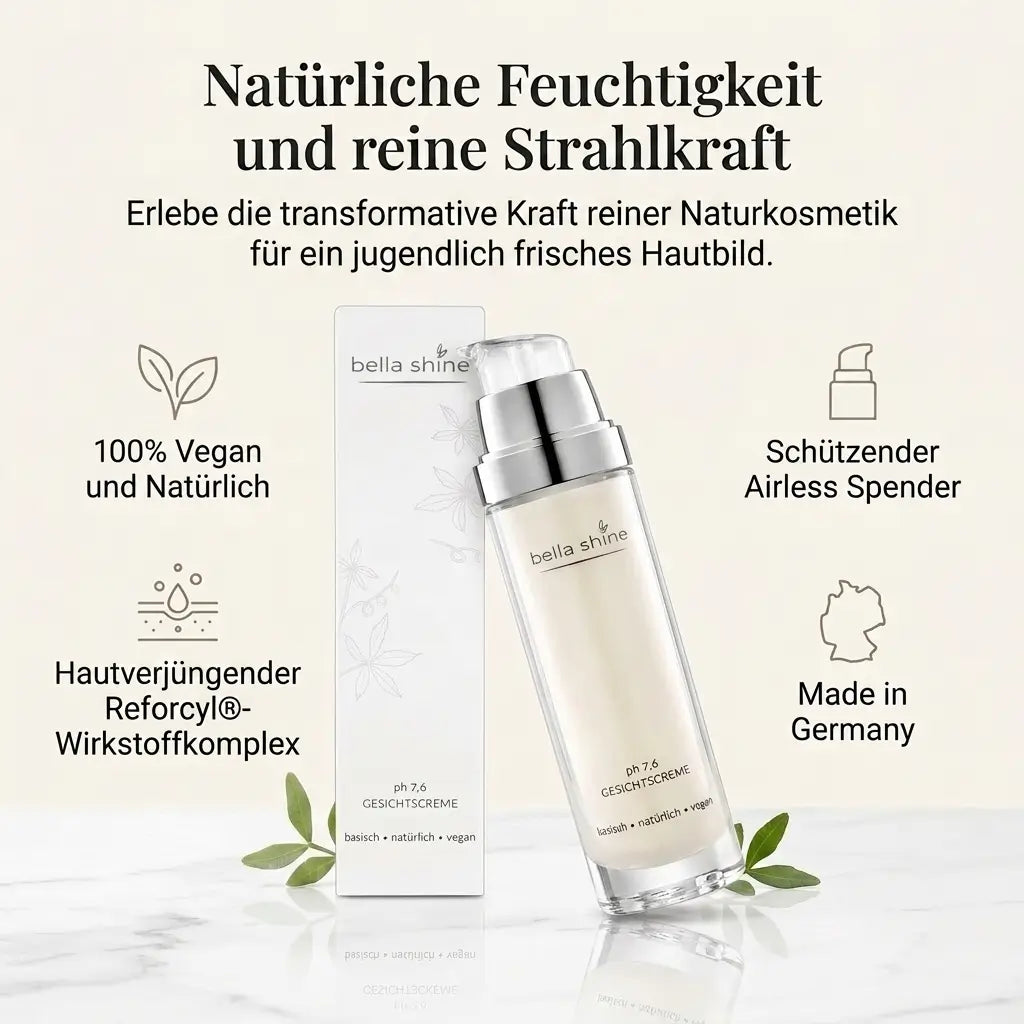 Bella Shine - natürliche und vegane Tages- und Nachtcreme für das Gesicht, 50ml