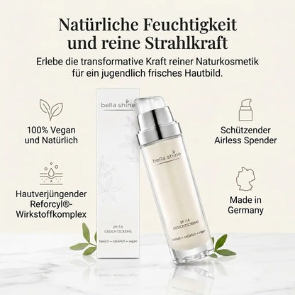 Bella Shine - natürliche und vegane Tages- und Nachtcreme für das Gesicht, 50ml