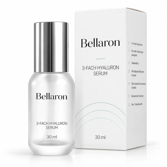 Bellaron 3-Fach Hyaluron Serum – Nur 7 Inhaltsstoffe – 30 ml
