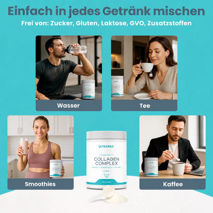 Bioaktives Premium Kollagen Pulver bestehend aus VERISOL®, TENDOFORTE® & FORTIGEL® + Vitamin C