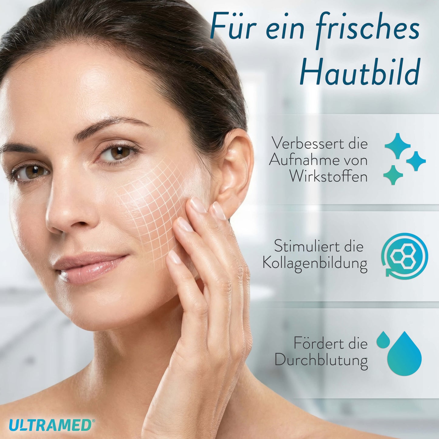 Professionelles Ultraschallgerät für zu Hause - Zwei Schallköpfe für Gesicht & Körper mit 3 MHz & 1 MHz