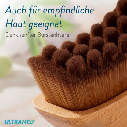 Premium lymphatische Gesichtsbürste aus echtem Bambus für Gesicht, Kinn & Hals