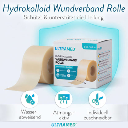 UltraMed Hydrokolloid Schutzverband Rolle