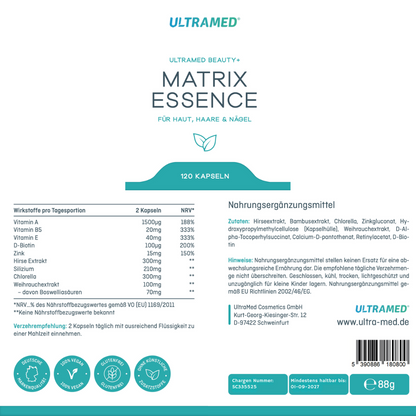 NEU! UltraMed Beauty+ Matrix Essence – Premium-Formel für Haut, Haare, Bindegewebe & Zellschutz (2-Monats-Pack)