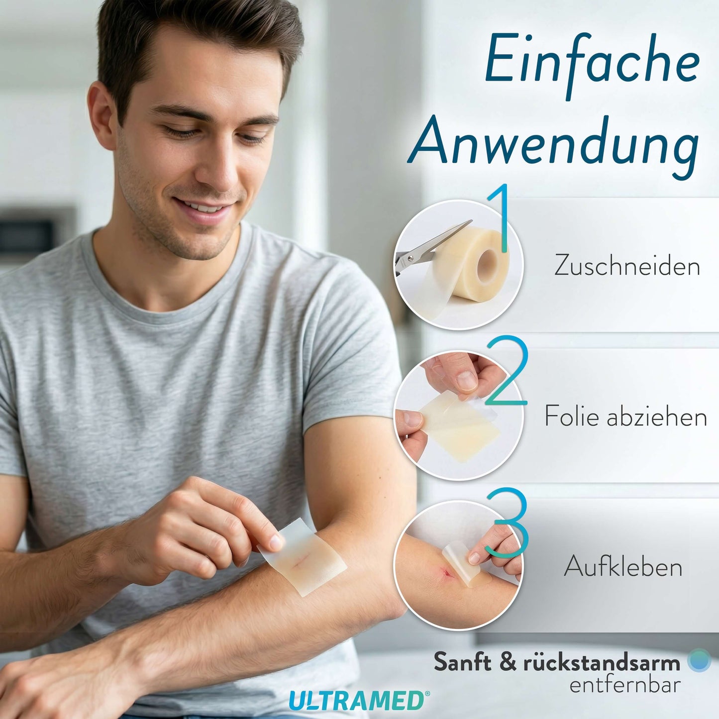 UltraMed Hydrokolloid Schutzverband Rolle