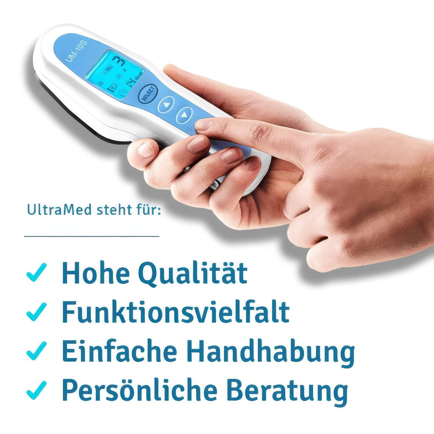 UltraMed - Kosmetischer Ultraschall mit 1 MHz + 3 MHz für Körper und Gesicht