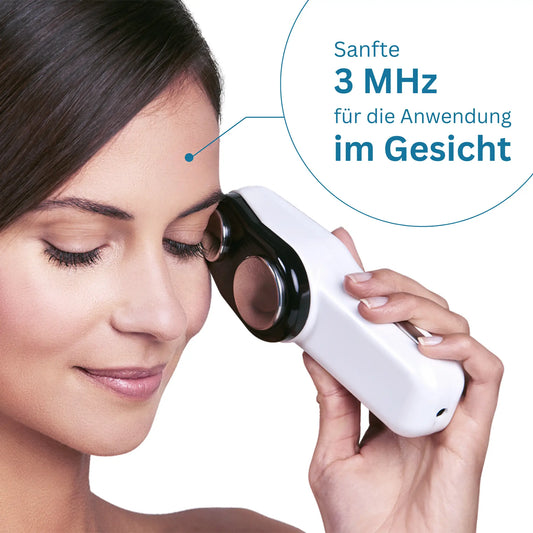 Professionelles Ultraschallgerät für zu Hause – Zwei Schallköpfe für Gesicht & Körper mit 3 MHz & 1 MHz