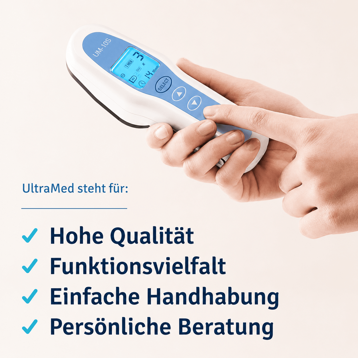 Professionelles Ultraschallgerät für zu Hause – Zwei Schallköpfe für Gesicht & Körper mit 3 MHz & 1 MHz